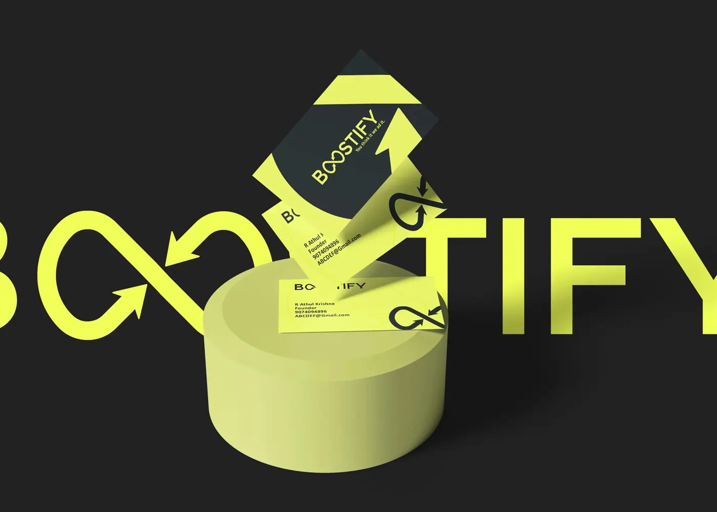 BOOSTIFY Brand Identity - Marketing Collateral