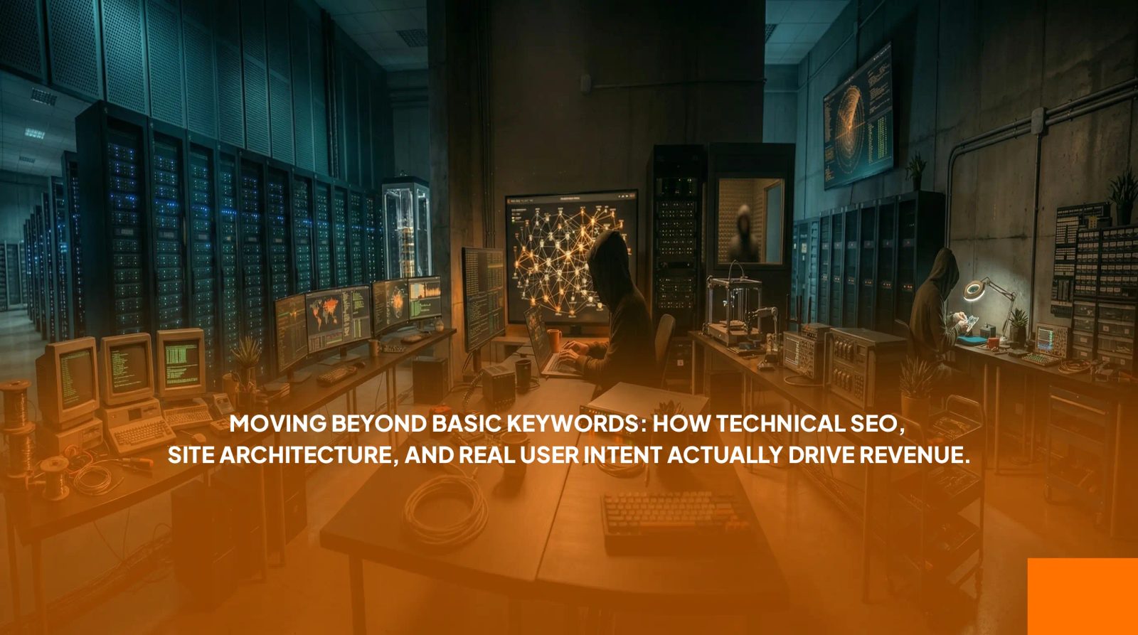 Technical SEO and site architecture diagram — how user intent drives organic revenue